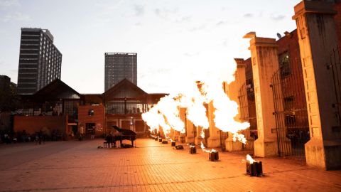 Keleketla! Library and Nduduzo Makhathini, Skaftien #4, in the frame of documenta fifteen, May 8, 2022, Drill Hall, Johannesburg, Photo: Bongani Mndaweni.