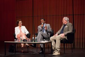 International Literature Award 2014. Beate Thill, Dany Laferrière & Hans Christoph Buch (from left to right)
