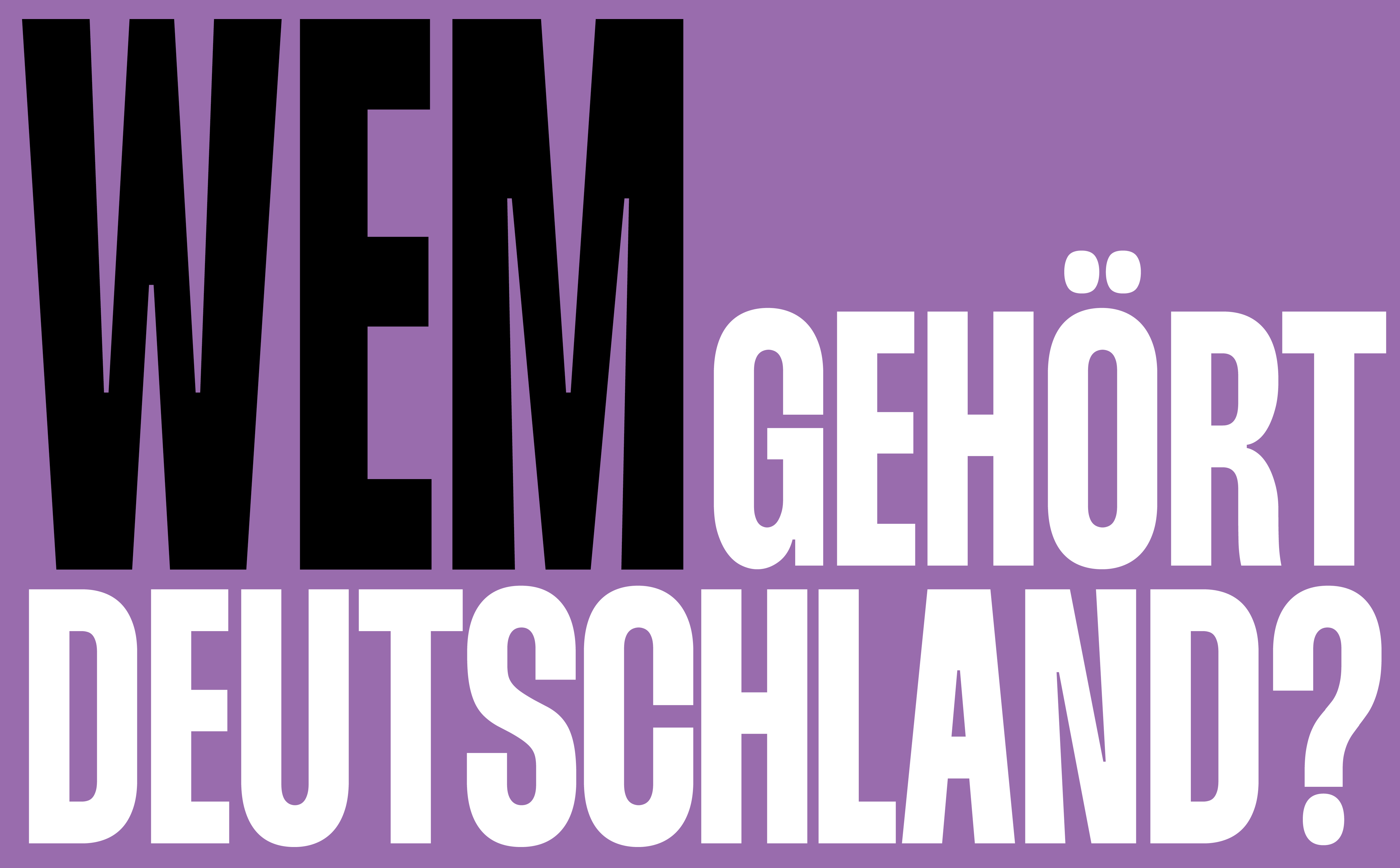 Visual: Wem gehört Deutschland?