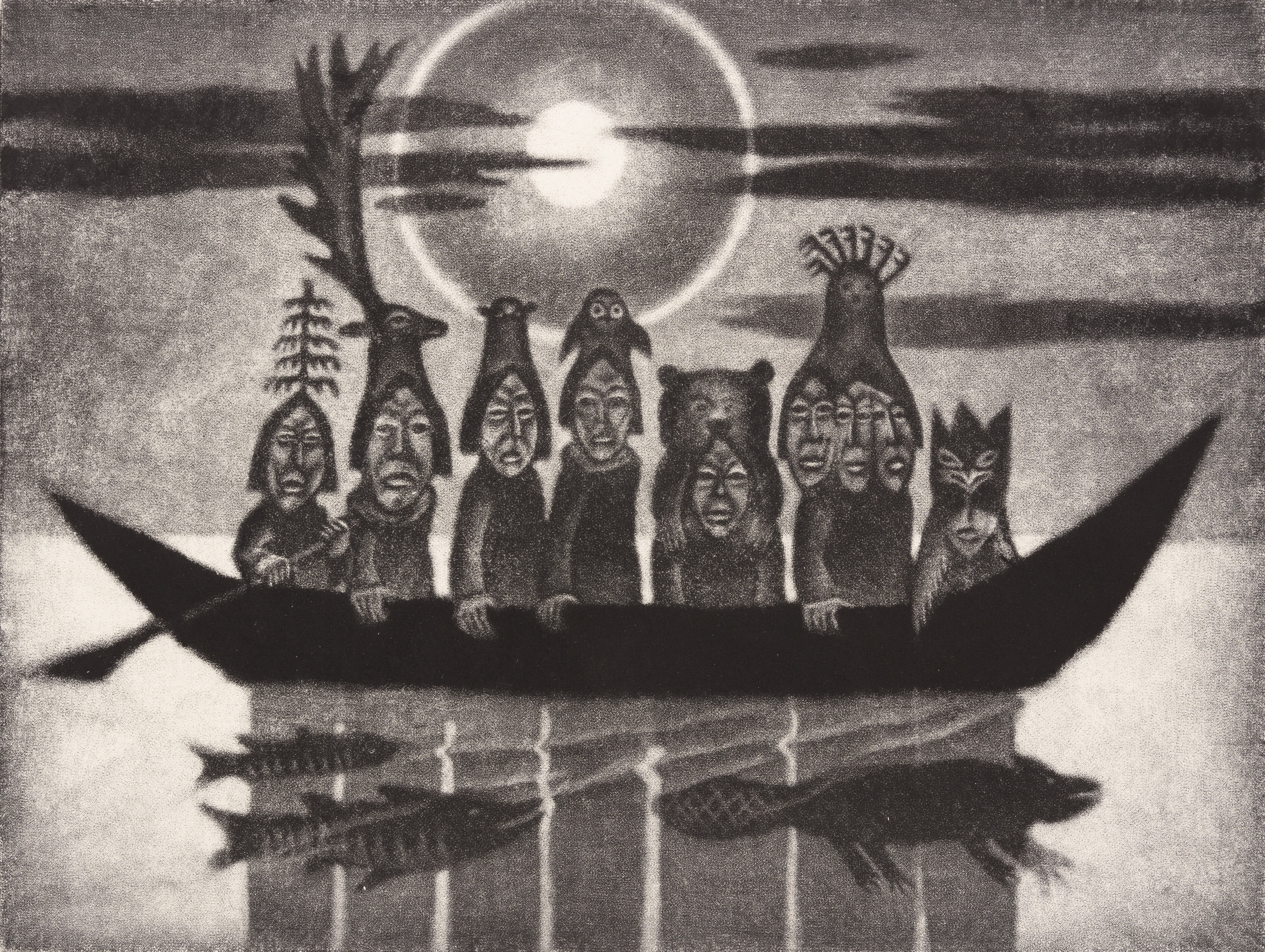 Kaljo Põllu, Päikesevene (Sonnenboot) (1974). Courtesy University of Tartu Art Museum