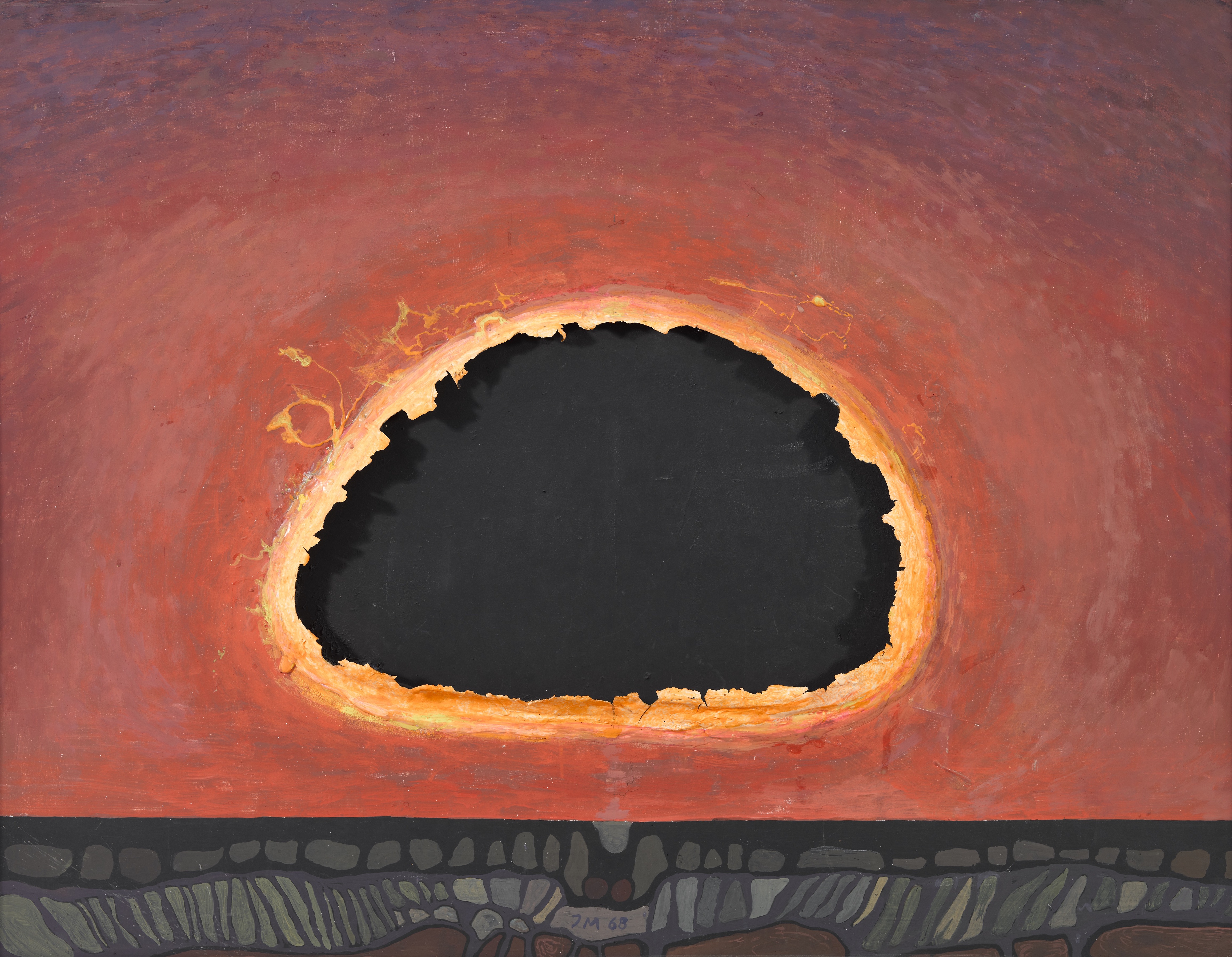 Ilmar Malin, Kustuv päike (Schwindende Sonne, 1968). Courtesy The Art Museum of Estonia