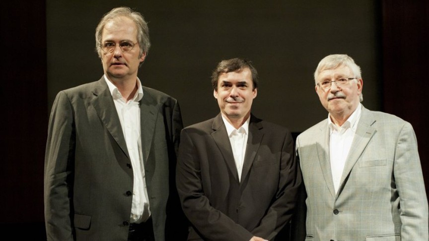 Internationaler Literaturpreis 2012 | Die Preisträger: Mircea Cărtărescu, Gerhardt Csejka und Ferdinand Leopold | Foto: Marcus Lieberenz
