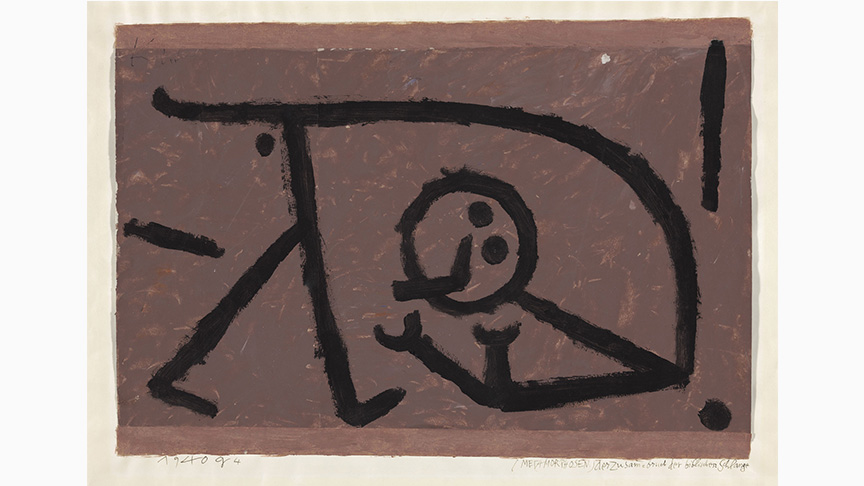 Paul Klee, (Metamorphosen:) der Zusammenbruch der biblischen Schlange, 1940 | Zentrum Paul Klee